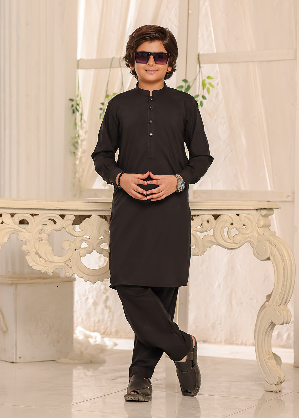 BLACK KURTA PAJAMA