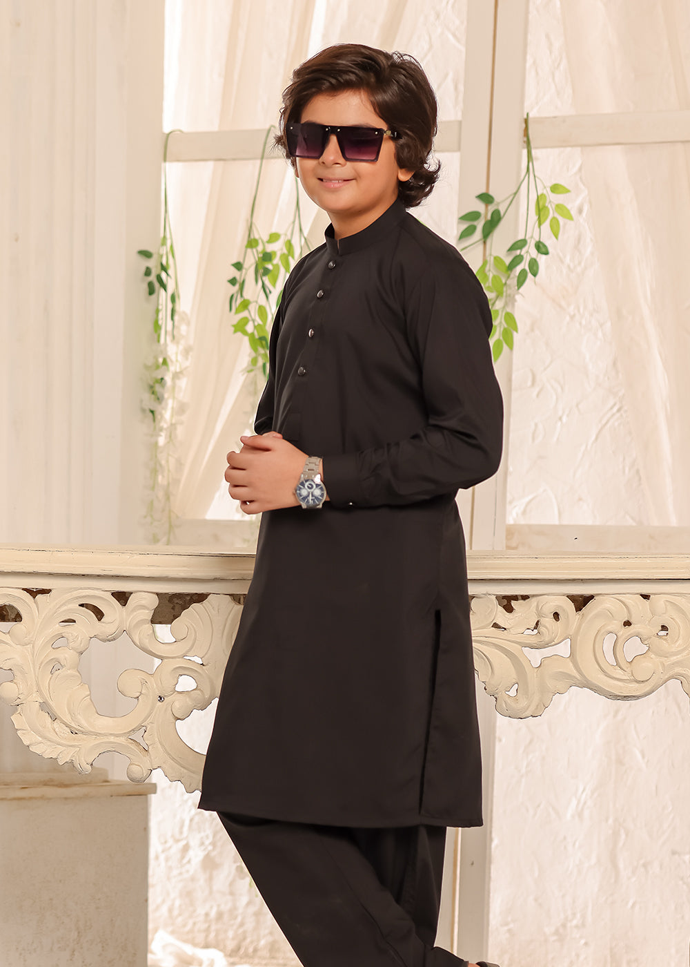 BLACK KURTA PAJAMA