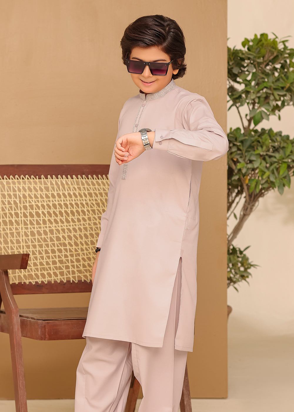 ALMOND KURTA SHALWAR