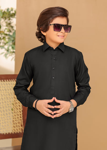 FATHER & SON BLACK KURTA SHALWAR