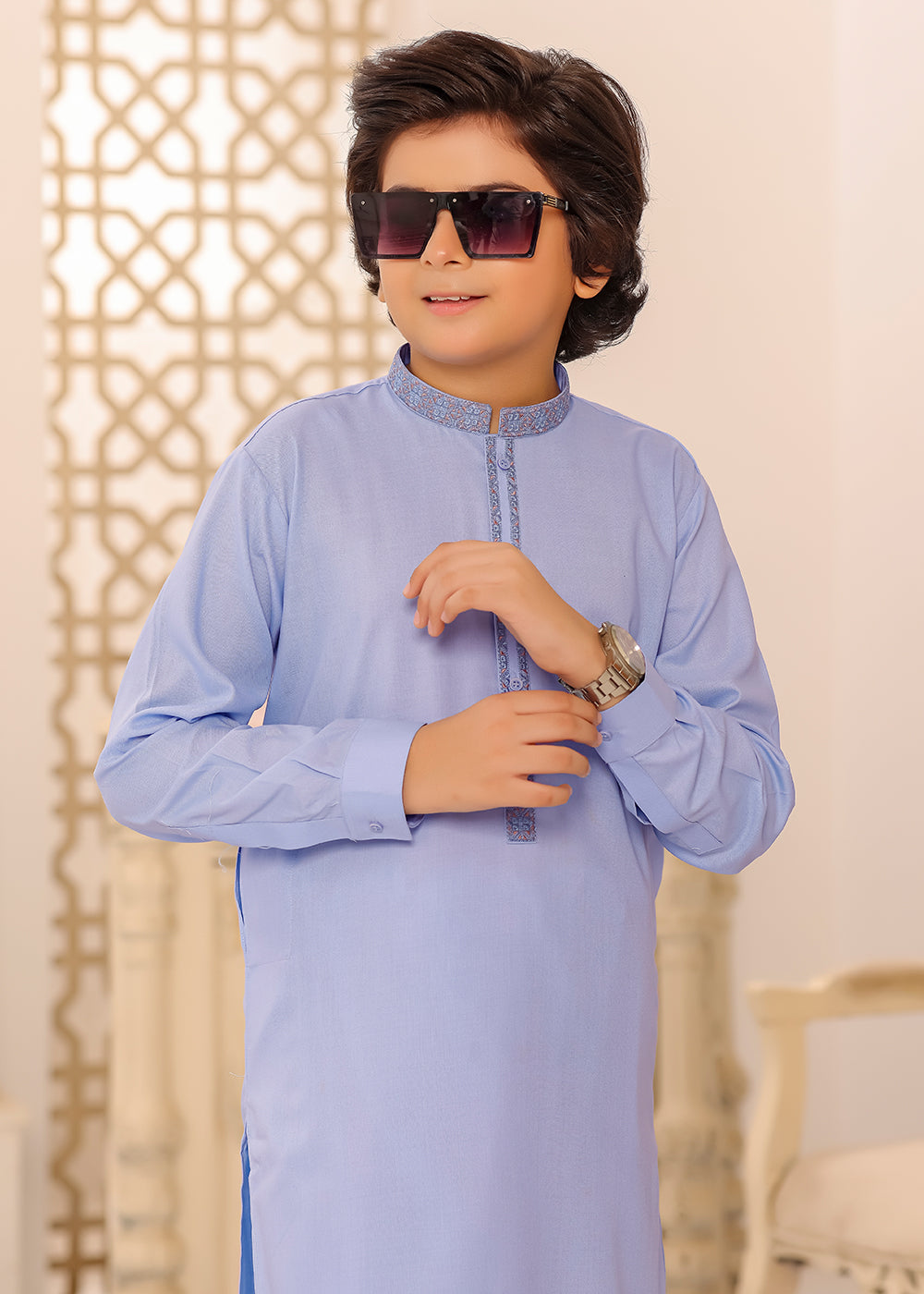 BLUE KURTA SHALWAR
