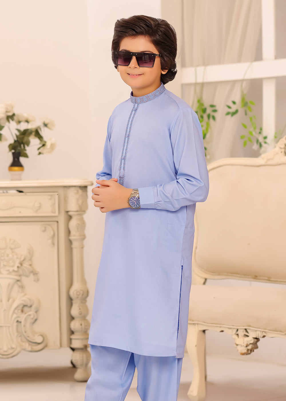 BLUE KURTA SHALWAR