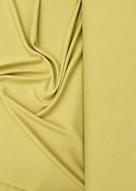 Premium Unstitched Wash & Wear Fabric (Mustard)